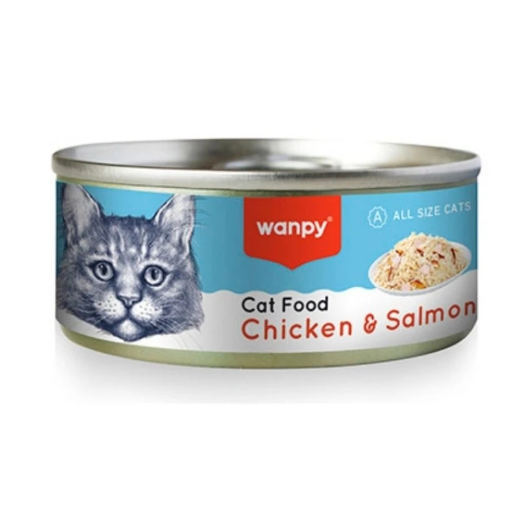 Wanpy Wet Food Chunks in Gravy with Chicken & Salmon Flavor 95 g