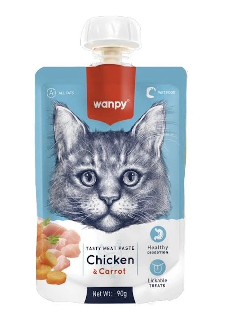 Wanpy Meat Paste Chicken & Carrot (90g)