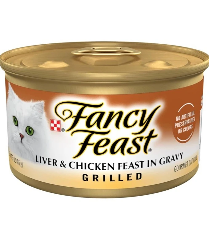 Fancy Feast Liver and Chicken Feast in Gravy Grilled (85g)