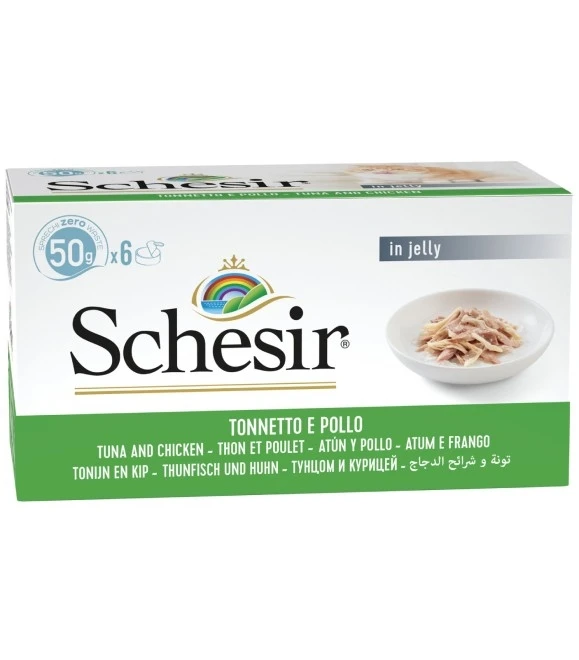Schesir Tuna and Chicken in Jelly (6x50g)
