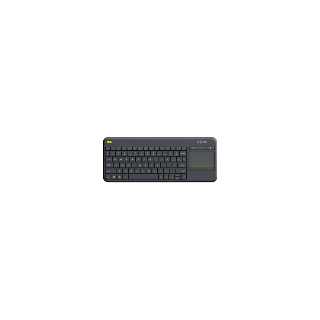 لوحة مفاتيح لمس لاسلكية للتلفزيون Logitech K400 Plus - لون داكن