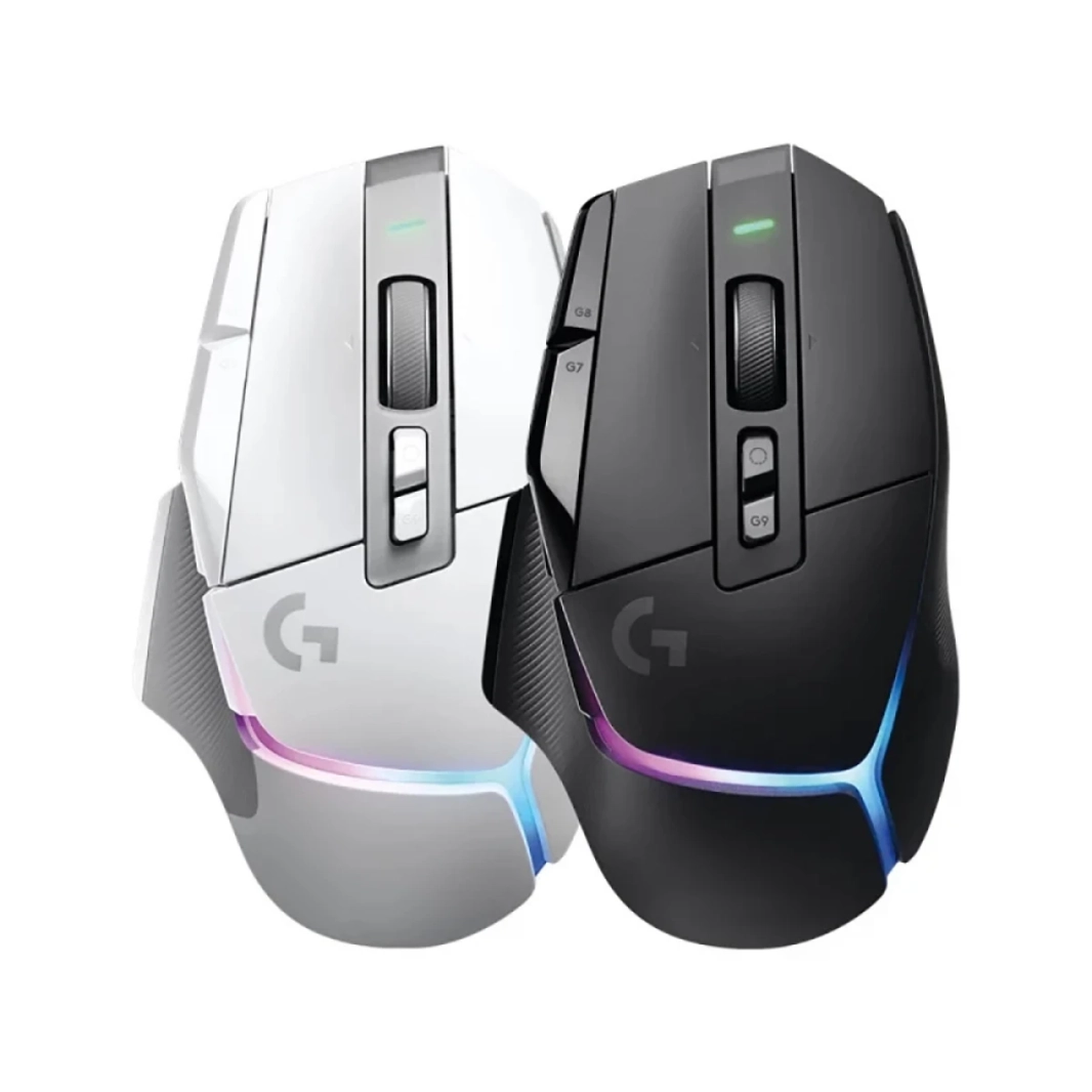 ماوس Logitech G502 X PLUS LIGHTSPEED الضوئي اللاسلكي مع مفاتيح LIGHTFORCE الهجينة، وLIGHTSYNC RGB، ومستشعر الألعاب HERO 25K، متوافق مع أجهزة الكمبيوتر الشخصية - macOS/Windows
