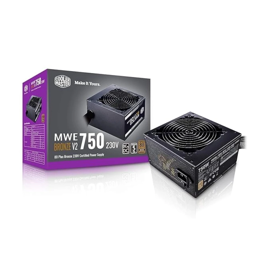 مزود الطاقة Cooler Master MWE 750 BRONZE - V2 80 PLUS BRONZE المعتمد