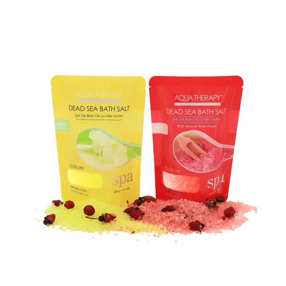 Bath Salt with Rose Petals and Essential Oils