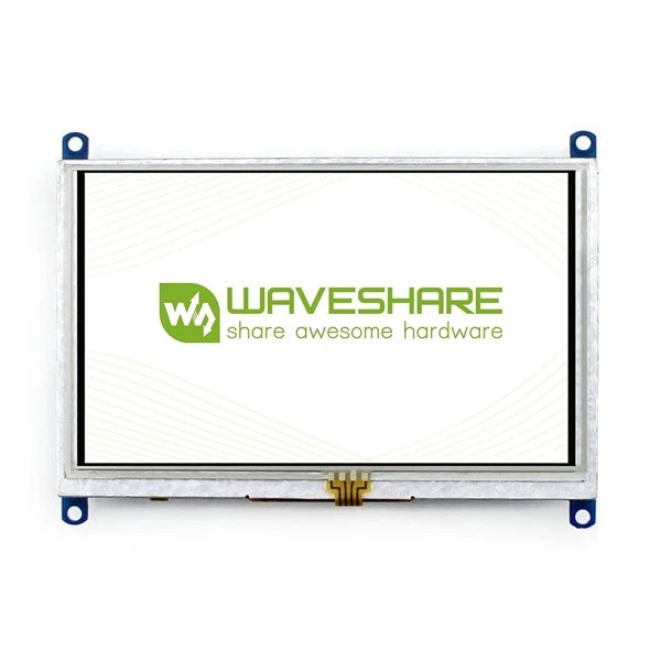 Waveshare 5inch Resistive Touch Screen LCD (B), 800×480, HDMI, Low Power Consumption