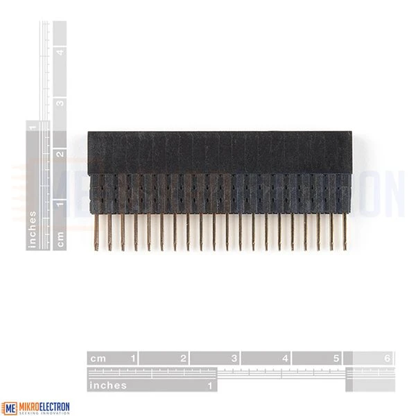 موصل GPIO أنثى ممتد - 2x20 دبوسًا (16 مم/7.30 مم)