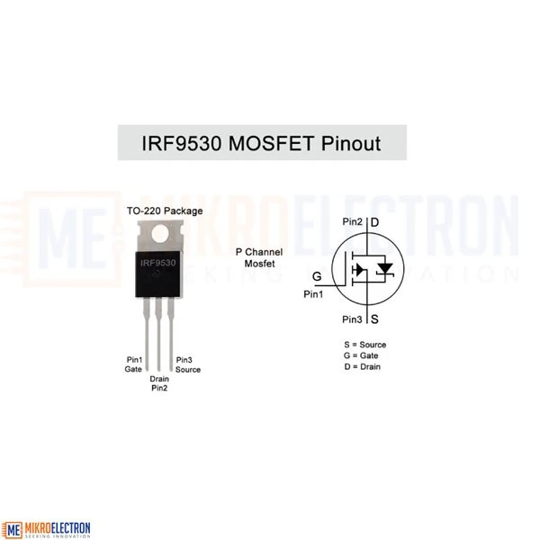P Channel MOSFET (IRF 9530)
