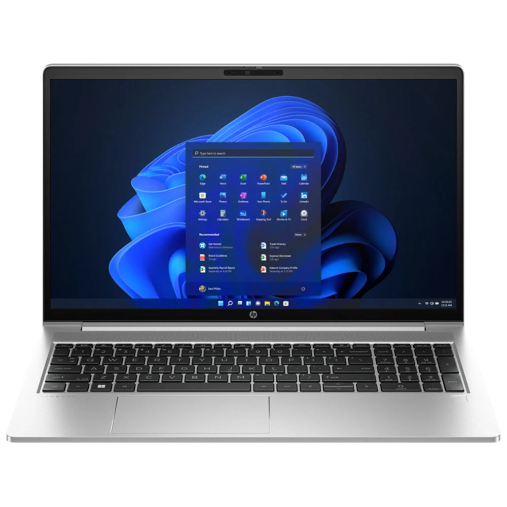 كمبيوتر محمول HP ProBook 450 G10 (معالج Intel Core i7-1355U / ذاكرة وصول عشوائي DDR4 سعة 16 جيجابايت / ذاكرة تخزين NVMe M.2 سعة 512 جيجابايت / بطاقة رسومات Intel Iris Xe / شاشة 15.6 بوصة FHD IPS / نظا