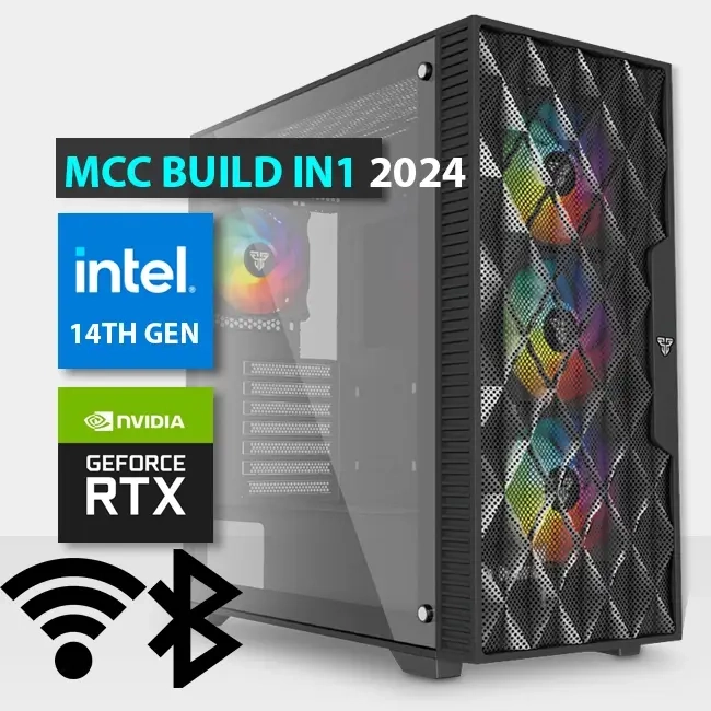 MCC IN1-24 - MIDAS Gaming PC Build || Intel Core i7-14700KF 20-Core - GIGABYTE RTX 4070 SUPER GAMING OC 12GB Graphics Card