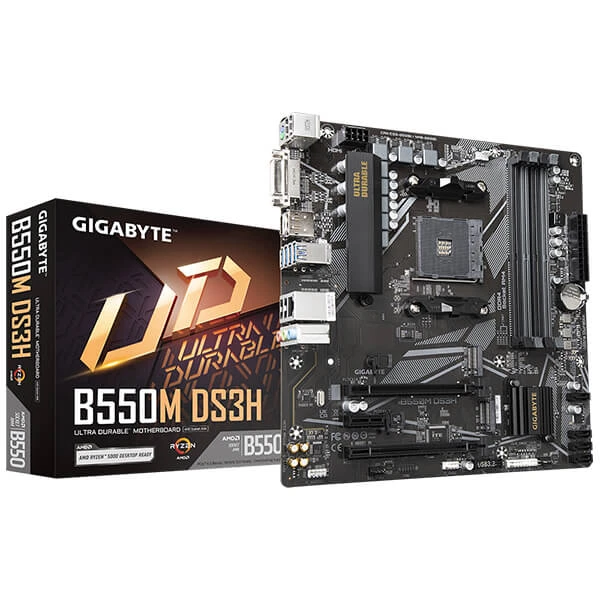 GIGABYTE B550M DS3H DDR4 Motherboard - For AMD