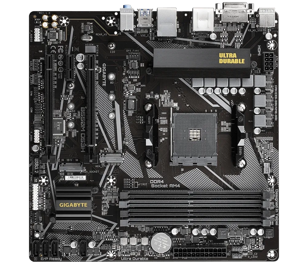 GIGABYTE B550M DS3H DDR4 Motherboard - For AMD