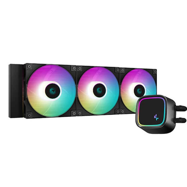 مبرد سائل DEEPCOOL LE720 360 مم ARGB AIO لوحدة المعالجة المركزية - أسود