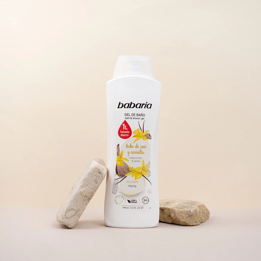 Babaria Babaria Coconut Milk & Vanilla Bath & Shower Gel 1000 ml
