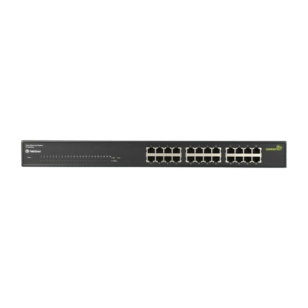 Trendnet 24-port 10/100Mbps Green Rackmount Switch
