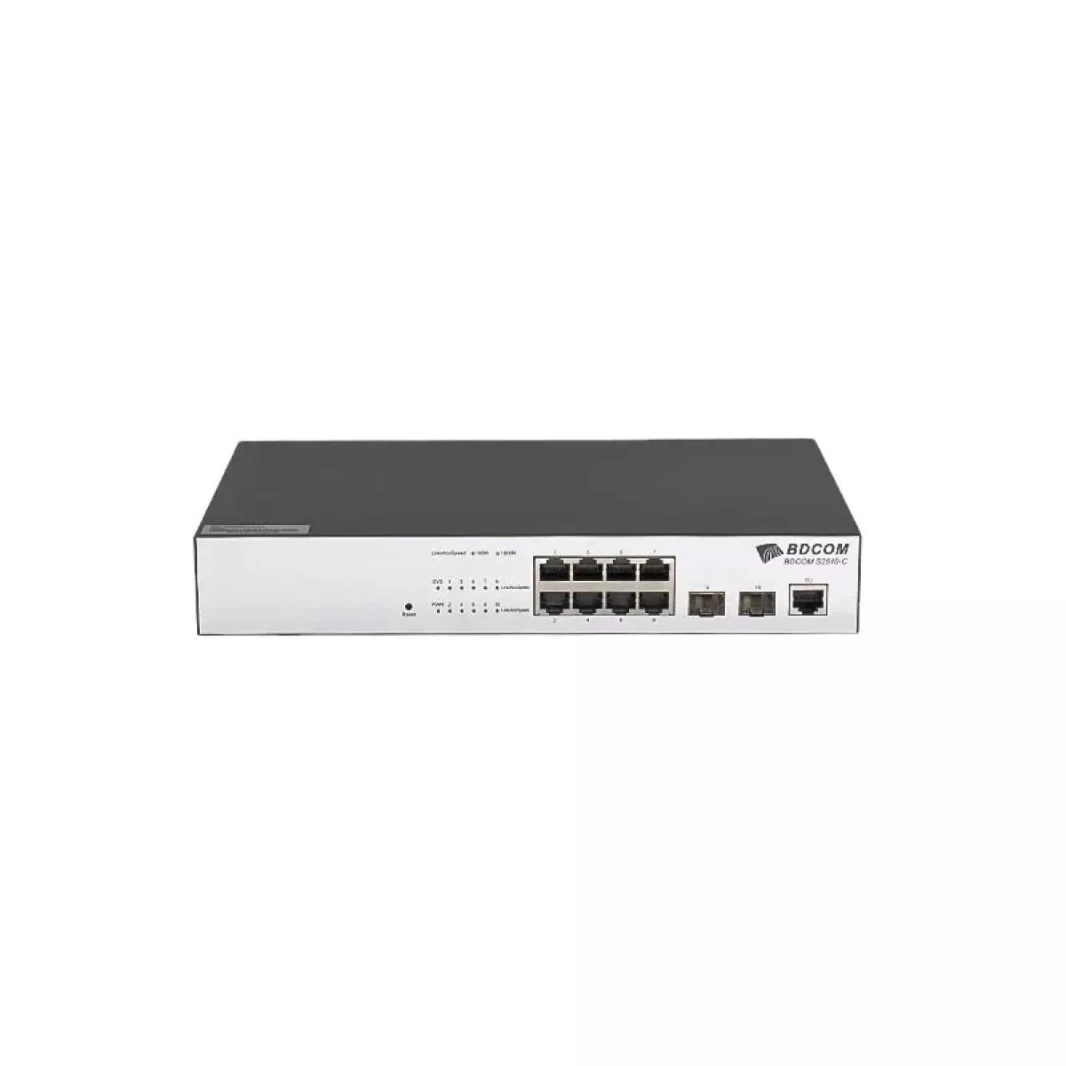 BDCOM Gigabit 8Port and 2Port GE SFP RM Managed Switch S2510-C