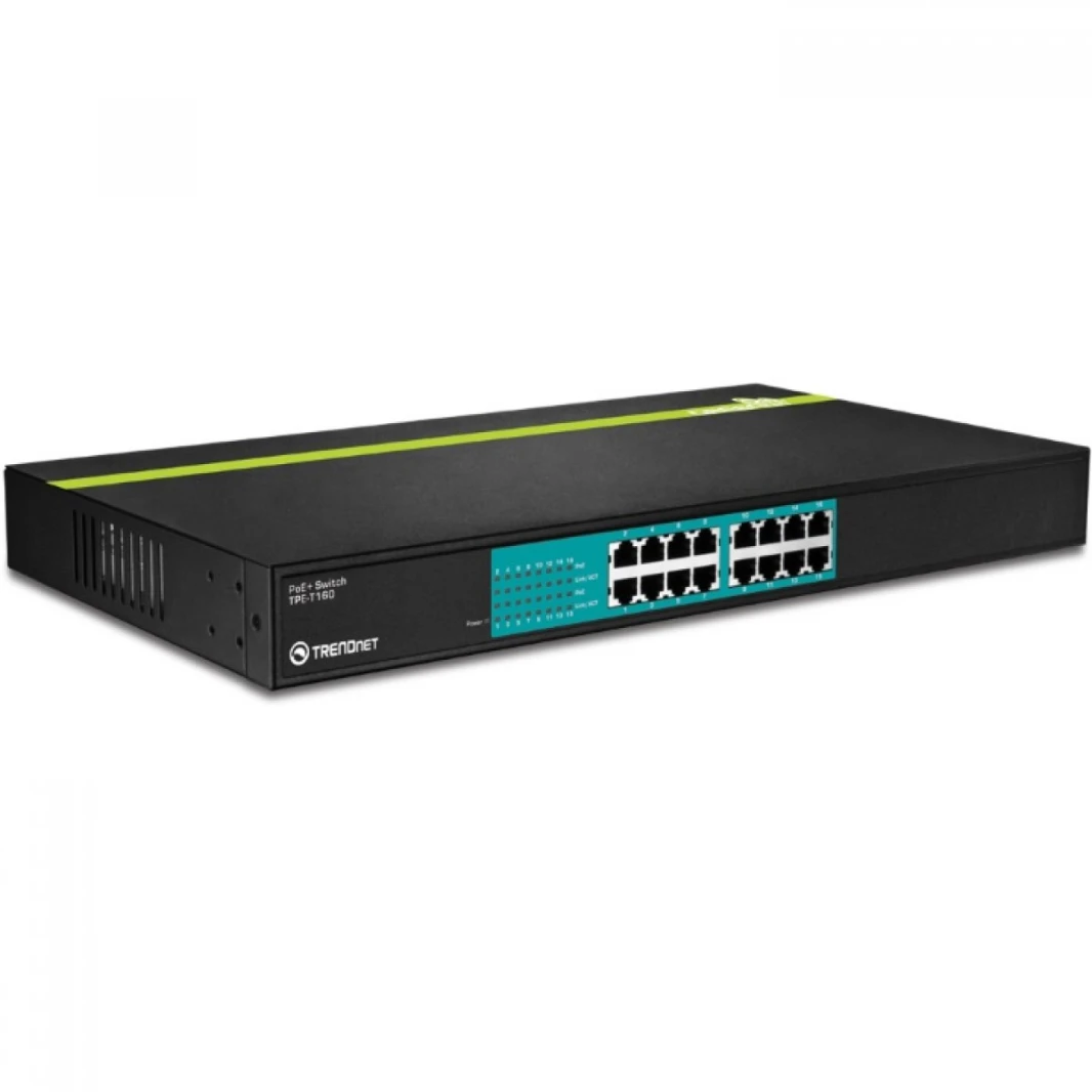 Trendnet 16-Port 10/100Mbps PoE Switch High Power (480Watt)