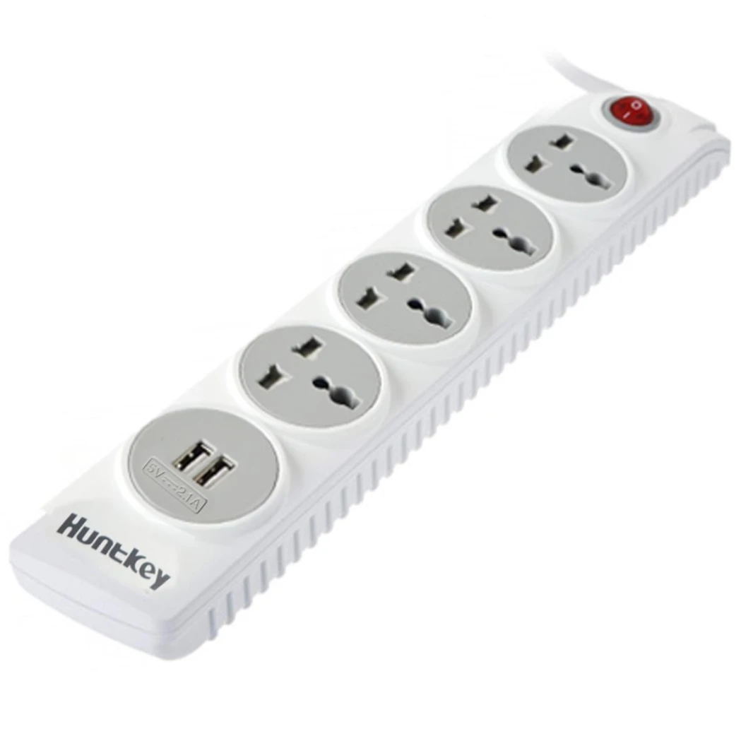 هانتكي SZN507 - 4 مقابس و2 موصل طاقة USB (3 متر)