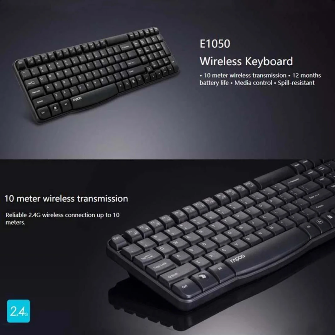 RAPOO KEYBOARD WIRELESS E1050