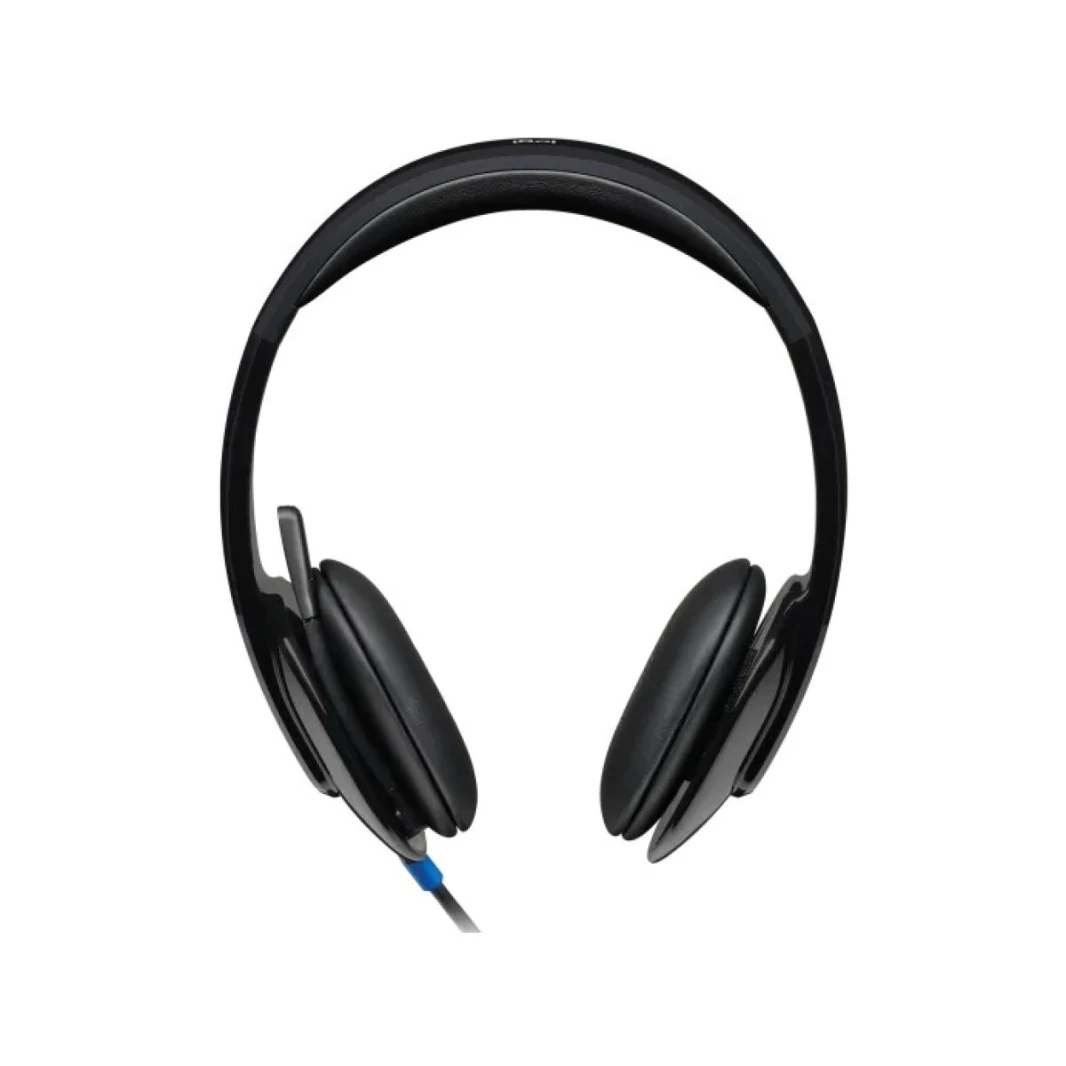 سماعة الرأس Logitech H540 USB عالية الأداء لنظامي التشغيل Windows وMac، معتمدة من Skype