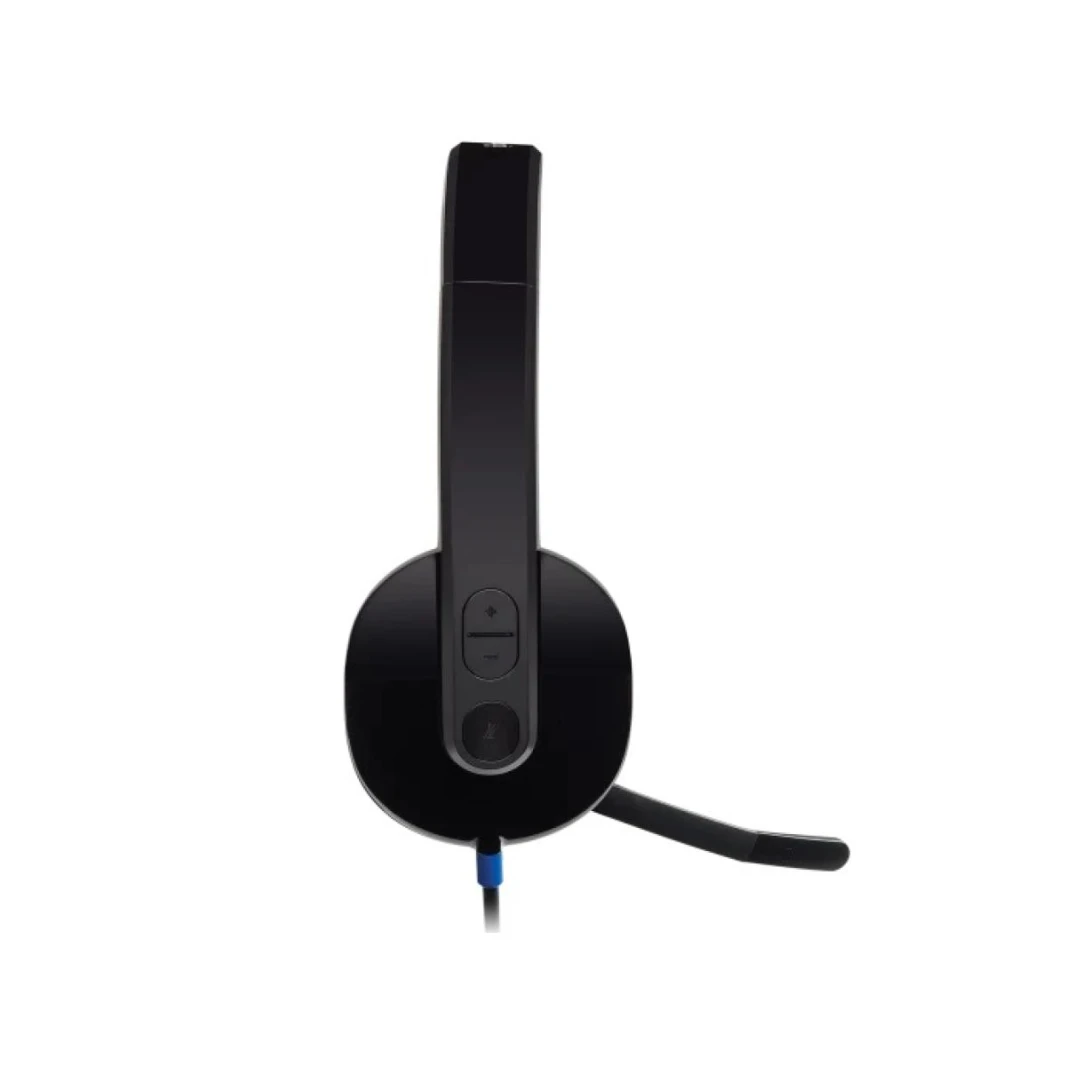 سماعة الرأس Logitech H540 USB عالية الأداء لنظامي التشغيل Windows وMac، معتمدة من Skype