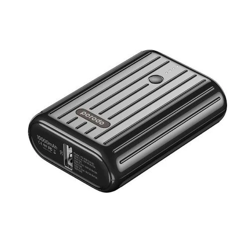 Power Bank PORODO 10000 mAh 18 watts – Black