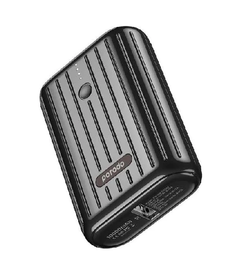 Power Bank PORODO 10000 mAh 18 watts – Black