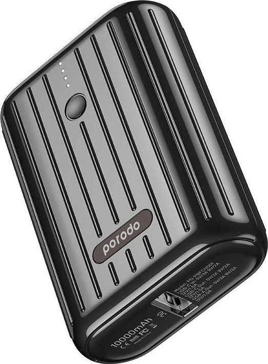 Power Bank PORODO 10000 mAh 18 watts – Black