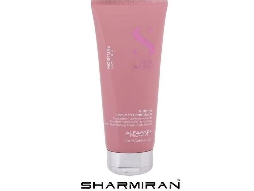 ALFAPARF MILANO LEAVE IN CONDITIONER CREAM SEMI DI LINO MOISTURE AND NUTRITIVE HAIR FOR CHEMICALLY TREATED HAIR AND FOR DRY HAIR TUBE 200 ML