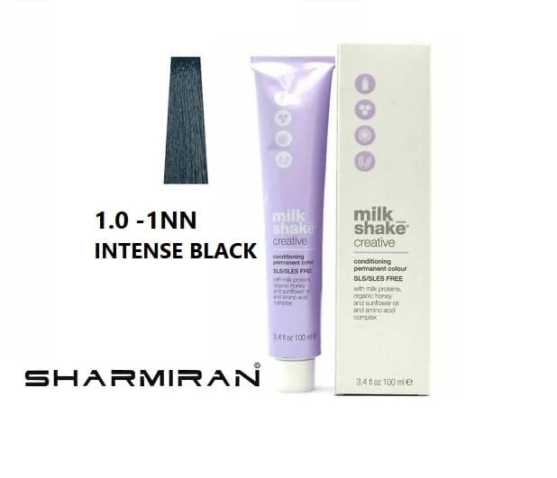 MILK SHAKE CREATIVE HAIR DYE NO1.0 1NN INTENSE BLACK 100 ML