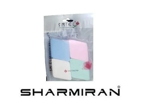 SMIEL MAKEUP SPONGE IN THE SHAPED OF A RECTANGLE 4 PCS