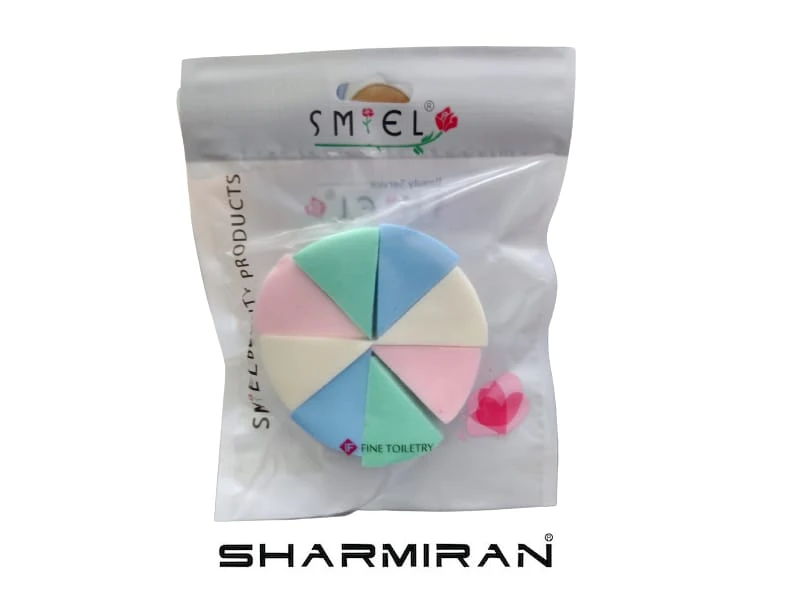 SMIEL MAKEUP SPONGE IN THE TRIANGLE SHAPED SMALL 8 PCS