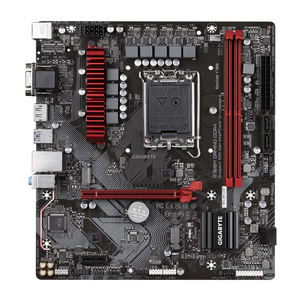 لوحة أم Gigabyte B760M Gaming DDR4، LGA 1700 لمعالجات Intel من الجيل الثالث عشر والثاني عشر، B760M-Gaming-DDR4