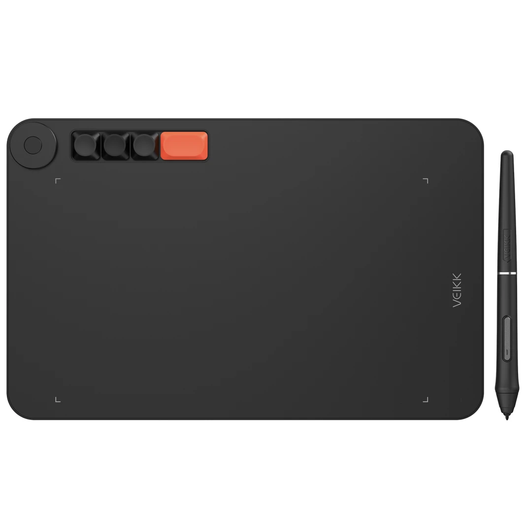 لوح الرسم Veikk Voila L Pen Tablet (10×6 بوصة / 4 مفاتيح اختصار) [ VO1060 ]