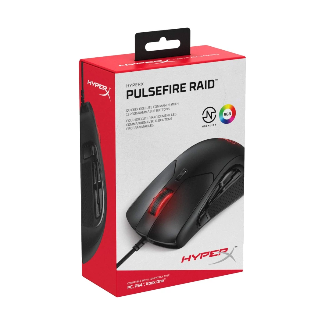 ماوس الألعاب HyperX Pulsefire Raid RGB [ HX-MC005B – 6606659B ]