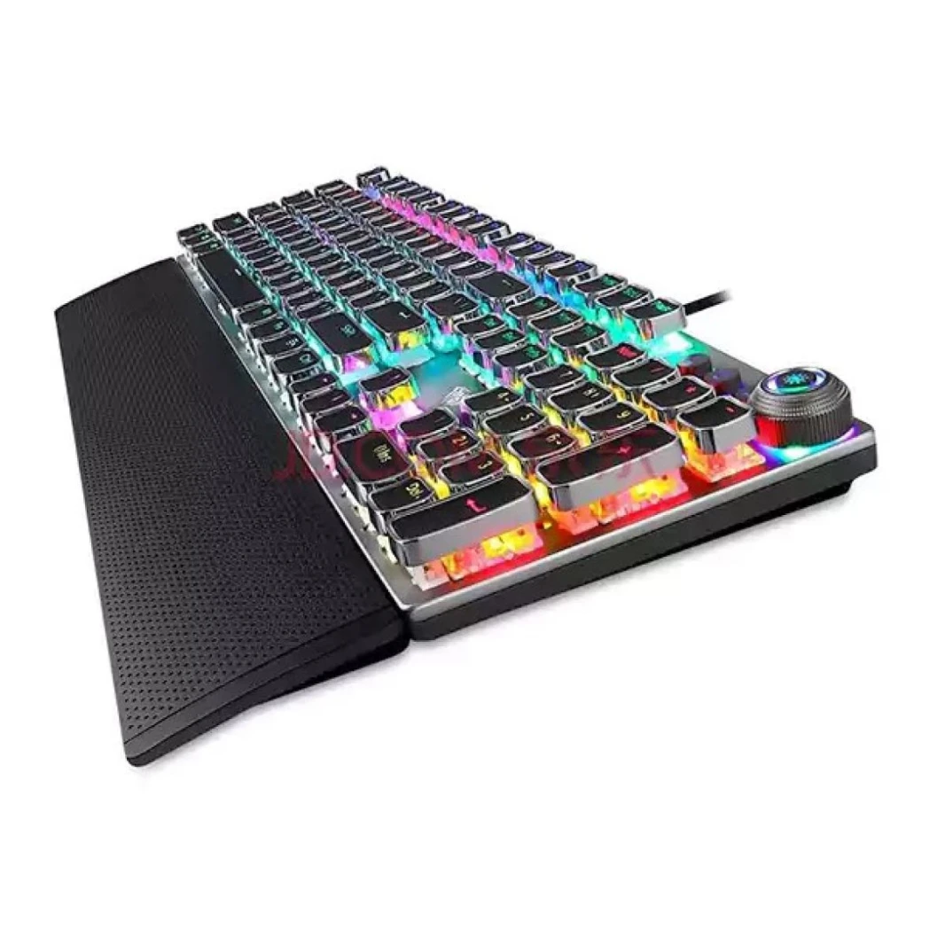 لوحة مفاتيح الألعاب الميكانيكية USB RGB AULA F2088 بمفتاح أزرق سلكي
