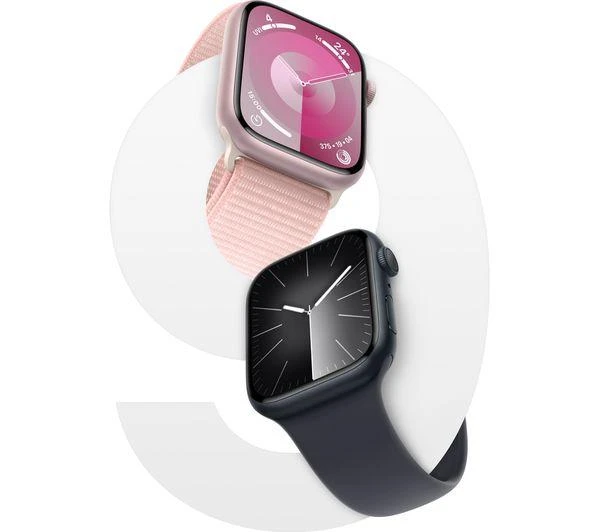 Watch Series 9 Gps 45Mm Pink Aluminium Case With Light Pink Sport Loop