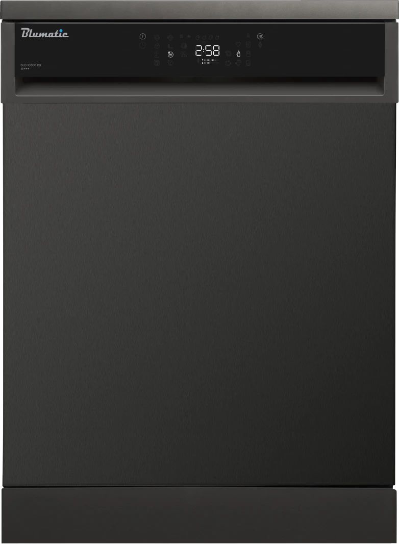 غسالة الأطباق Bluematic Bld 10300 Dx A++Aa 49 Turbo Drying باللون الرمادي الداكن (الرمادي الإسبريسو) 15 P