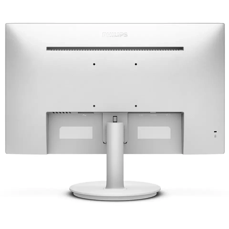 شاشة مسطحة Philips 241V8W مقاس 23.8 بوصة بدقة 1920 × 1080 (FHD) IPS 75 هرتز ومدة انتظار 4 مللي ثانية ومنفذ HDMI 1.4 / VGA - بيضاء
