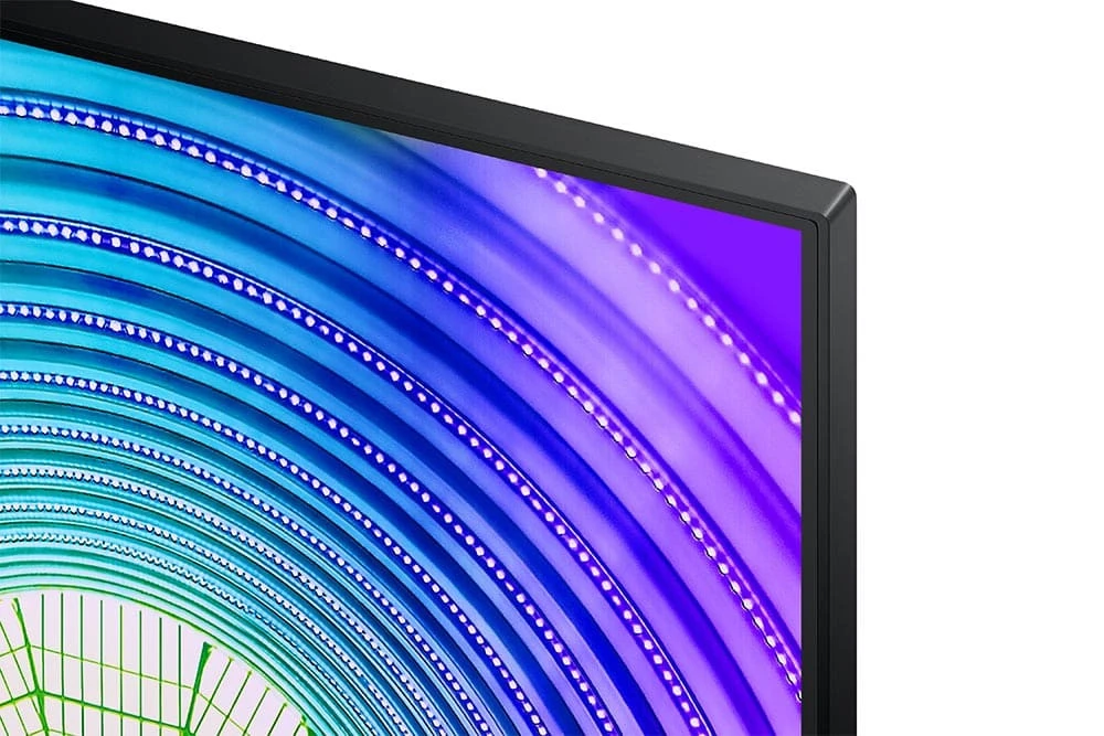 شاشة Samsung S24A600UCM مقاس 24 بوصة بدقة 2560 × 1440 (QHD 2K) IPS بمعدل تحديث 75 هرتز ووقت استجابة 5 مللي ثانية ومنفذ HDMI 1.4 / DP 1.2 HDR10 مع موزع USB وحامل قابل للتعديل (الارتفاع والإمالة والتدوي