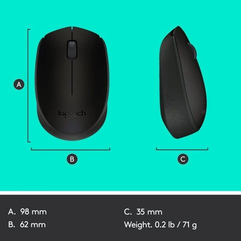 Logitech Wireless Mouse M171 Black