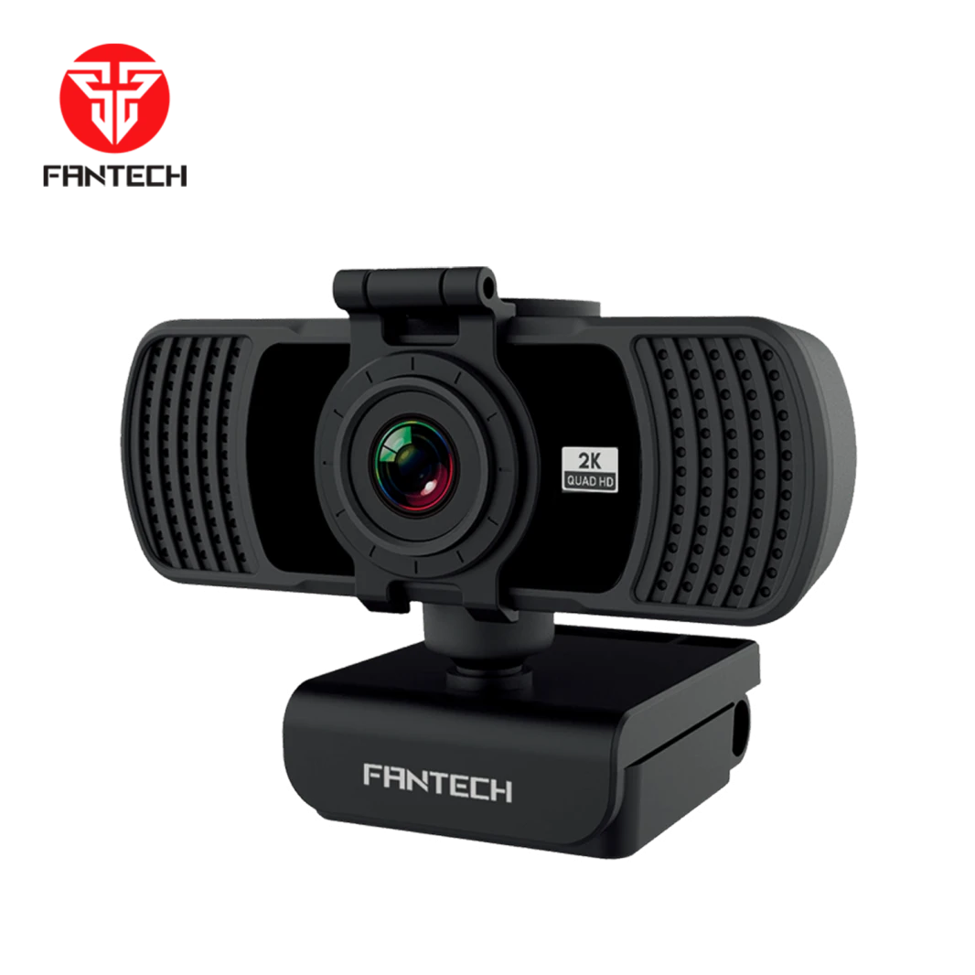 كاميرا ويب FANTECH LUMINOUS C31 QHD 2K (كاميرا 2K Quad HD (QHD) 4 ميجابكسل بزاوية 106 درجة وعدسة واسعة للغاية وميكروفون مدمج وقواعد دوارة 360 درجة)