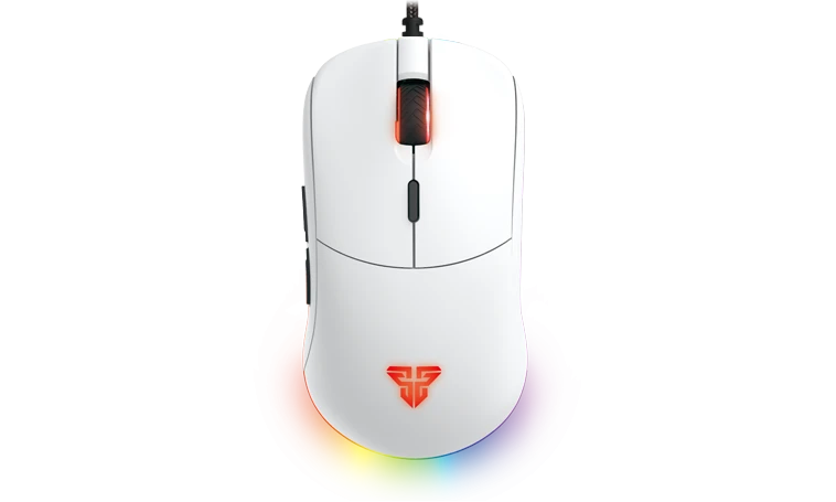 FANTECH Helios UX3 Wired RGB Gaming Mouse, 16,000 DPI 6 Programmable Buttons Professional Grade Small Size Symmetrical Light Weight 69g Mouse - White