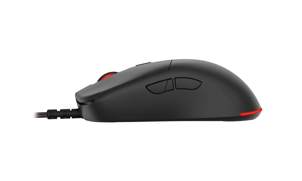 ماوس الألعاب السلكي FANTECH Helios UX3 RGB بدقة 16000 نقطة في البوصة و6 أزرار قابلة للبرمجة، ماوس صغير الحجم ومتناسق وخفيف الوزن 69 جرامًا - أسود