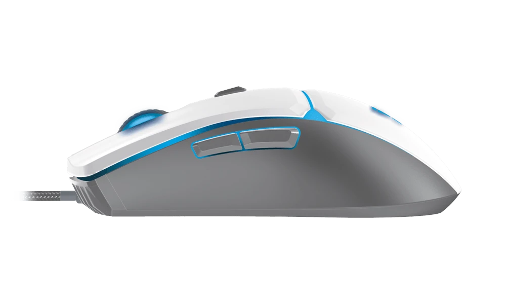 Fantech Crypto VX7 Space Edition RGB Wired Optical Gaming Mouse, 8000 dpi, 6 Macro Buttons, 84g, 4 Colors Led - White
