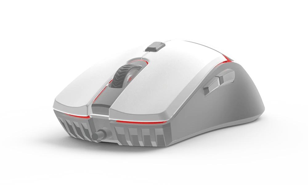 Fantech Crypto VX7 Space Edition RGB Wired Optical Gaming Mouse, 8000 dpi, 6 Macro Buttons, 84g, 4 Colors Led - White