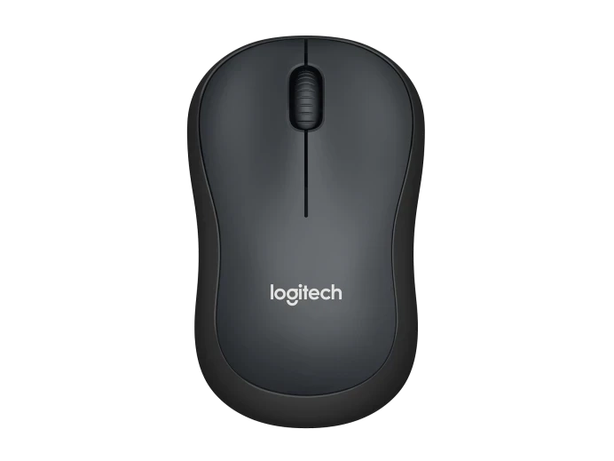 ماوس لاسلكي Logitech Silent M220، عمر بطارية يصل إلى 18 شهرًا مع وضع السكون التلقائي، ماوس فائق الهدوء مع صوت نقرة مخفض بنسبة 90%، شكل مريح للحمل، مدى يصل إلى 10 أمتار - أسود