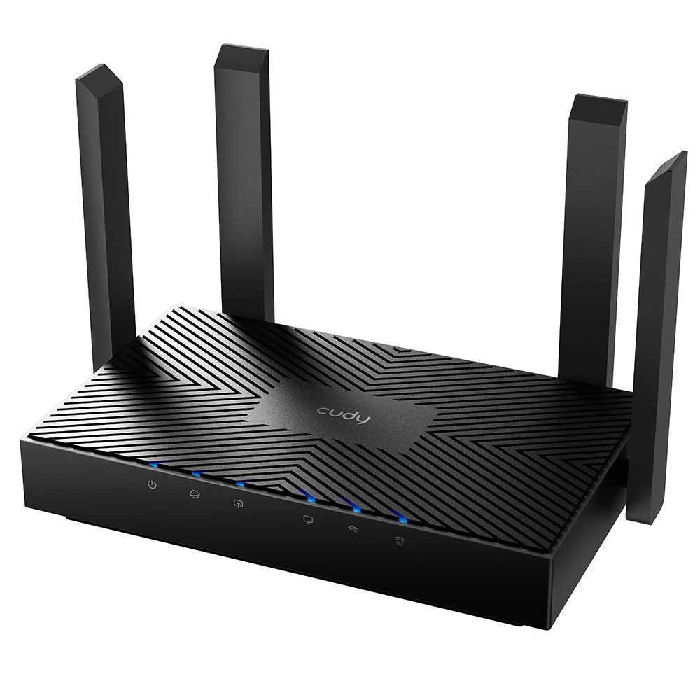 جهاز توجيه Cudy New AX3000 ثنائي النطاق Wi-Fi 6، جهاز توجيه Wi-Fi شبكي، جهاز توجيه إنترنت 802.11ax، 160 ميجا هرتز، MU-MIMO، OFDMA، WireGuard، OpenVPN، WPA3، WR3000