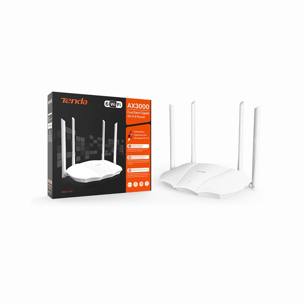 TENDA TX9    AX3000 Dual Band Gigabit Wi-Fi 6 Router