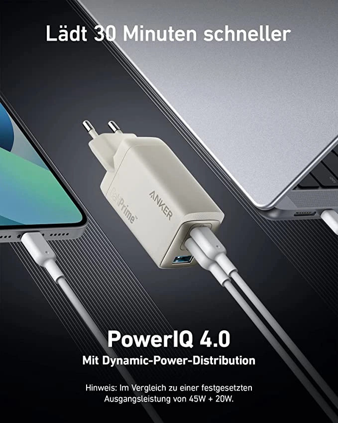 Anker 735 Charger (GaNPrime 65W)  Golden