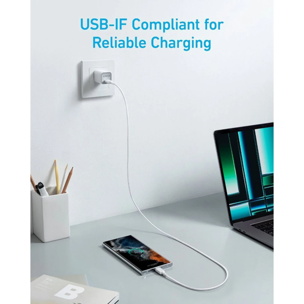 Anker 322 USB-C to USB-C Cable (3ft Braided) - Black
